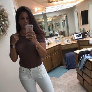 Sheer forever 21 bodysuit